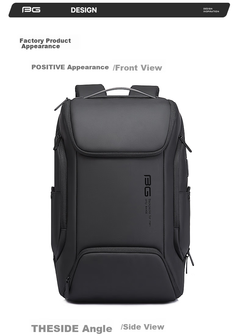 Bange Business Backpack for Men, Travel And College Student Schoolbag, Gift, Casual Travel Backpack, 17-Inch Laptop Bag, 7267 Gray 21