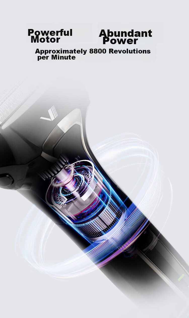 IZUMI Electric Shaver V743R Waterproof Durable 4-Blade Imported Razor with Sideburn Trimmer for Outdoor Use Gift for Boyfriend Husband Father 10