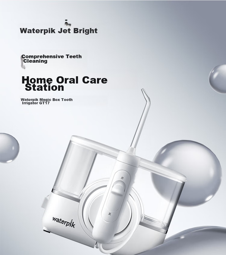 WaterPik [Premium Wireless Flagship] Medical-Grade Oral Irrigator, Mini Magic Box GT17, Pearl White, Family-Friendly Desktop Water Flosser, Birthday Gift 2