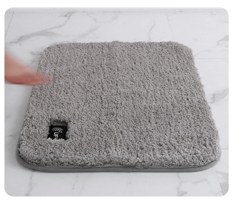 BULULOM Bath Mat, Bathroom Entrance Absorbent Mat, Antibacterial Non-Slip Foot Mat, Bathroom Home Use, High-End Luxury Style, 40X60CM 18