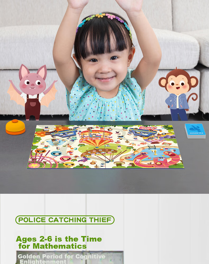 Pinwheel Children's Board Game Gift, Two-Player Battle, Concentration Training, Attention-Enhancing Toy, Bunny Dance Party 3