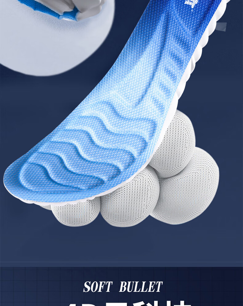 RENBEN Sports Insoles for Men And Women, Soft Cushioning, Shock-Absorbing, Odor-Resistant, Breathable, for Military Training And Long-Standing Comfort, Model 6030, Size 37-38 4