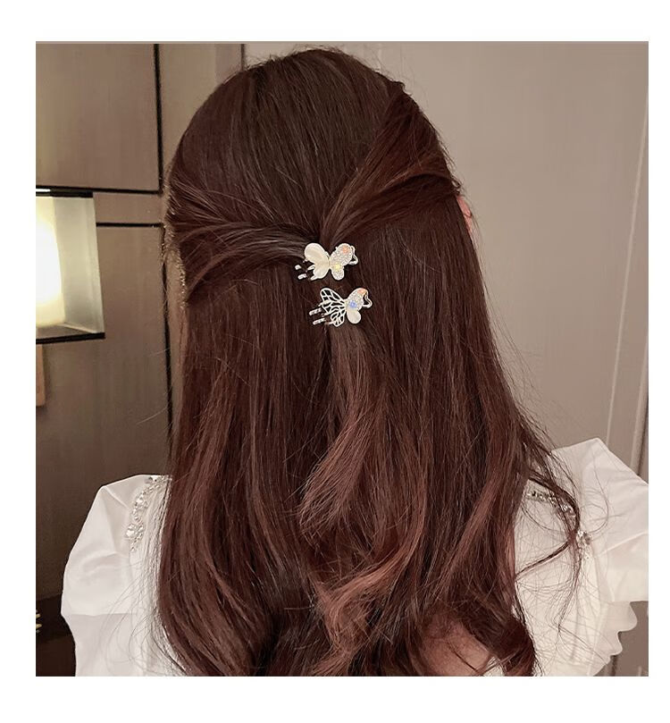 Gunai Sweet Side Bangs Clip, Hairpin, Barrette, Flyaway Hair Clip, Hair Accessory, New Year Gift for Women, Present for Girlfriend, Fashionable 6
