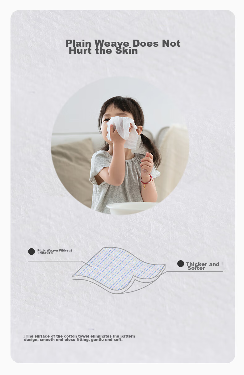 Grace Disposable Baby Face Towels, Drool Bibs, Facial Cleansing Wipes, Wet And Dry Soft Tissues, 13*20cm, 90 Sheets/pack *6 2