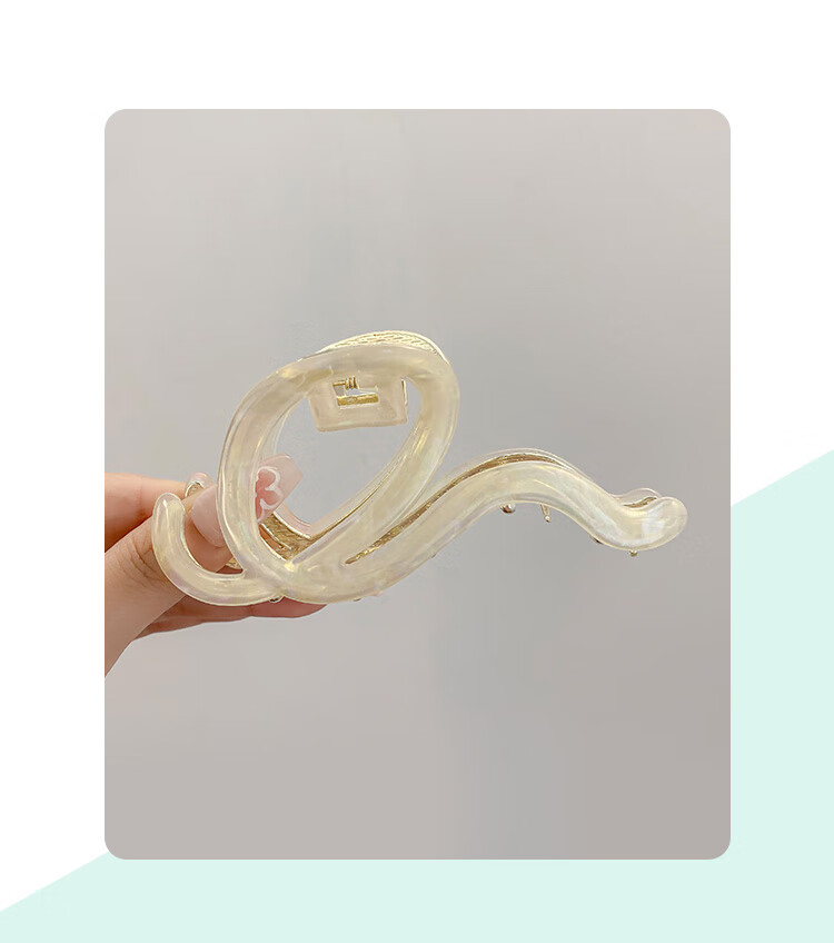 CHIMERA Simple Acetate Board Shark Clip High-End Hairpin Hair Claw Clip for Back of Head, Bun Maker, Women's Mid-Autumn Festival Gift 37