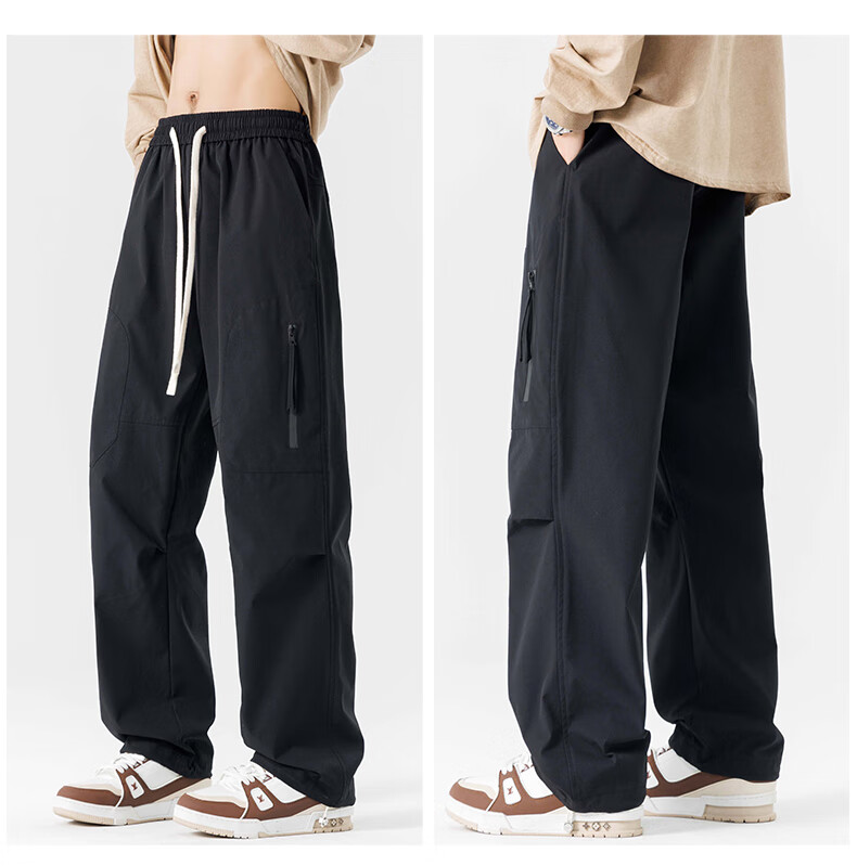Dingfengbaoluo American-Style Functional Cargo Pants for Men, Summer Versatile Loose-Fit Trendy Outdoor Hiking Casual Trousers DFK35 Apricot Color 2XL 9