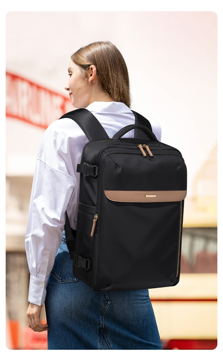 POLO Backpack for Women, Travel Luggage, Large Capacity Suitcase, 17.3-Inch Laptop Bag, Business Trip Travel Bag, Carry-On Approved 17