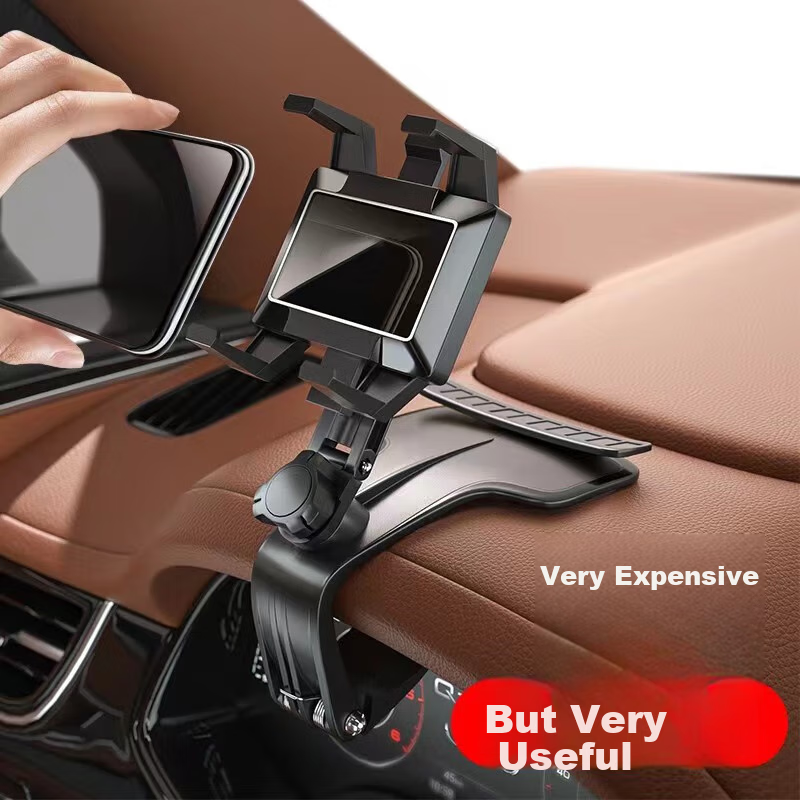 Kylie Car Phone Holder, Dashboard Mount, Car GPS Navigation Stand, Multifunctional Creative Temporary Parking Sign Holder, In-Car Direct View Universal Rearview Mirror Mount, Car Accessory
