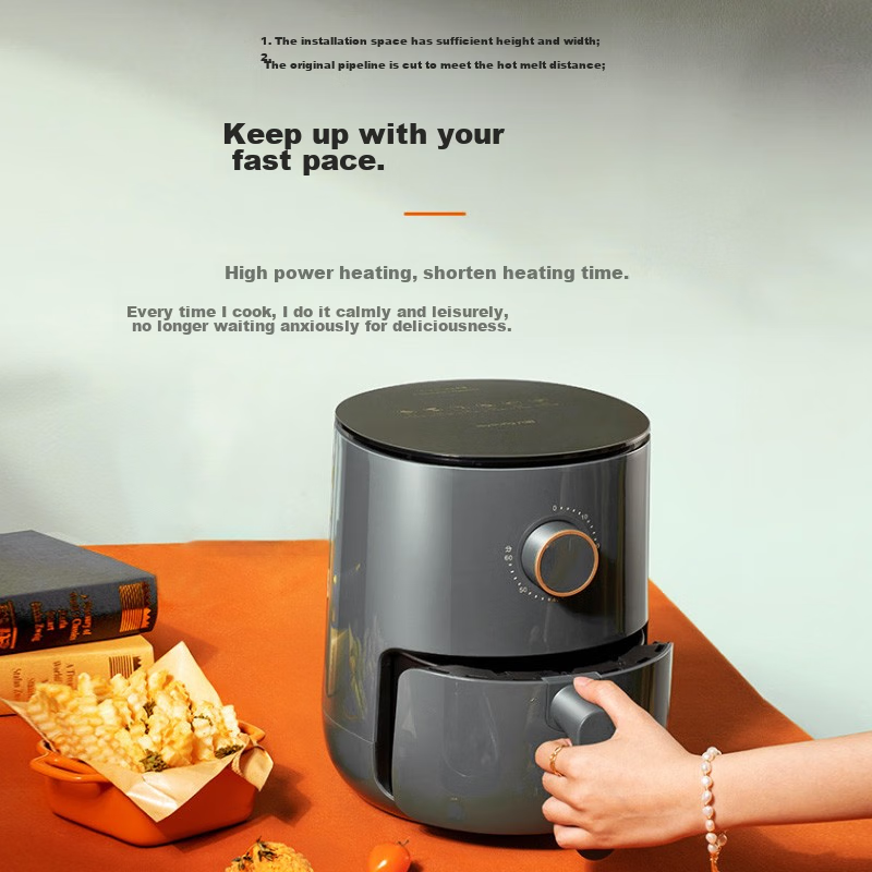Joyoung Air Fryer for Home Use, Multifunctional, 3L Large Capacity, Timer Function, Non-Stick Fries Maker, KL30-VF165