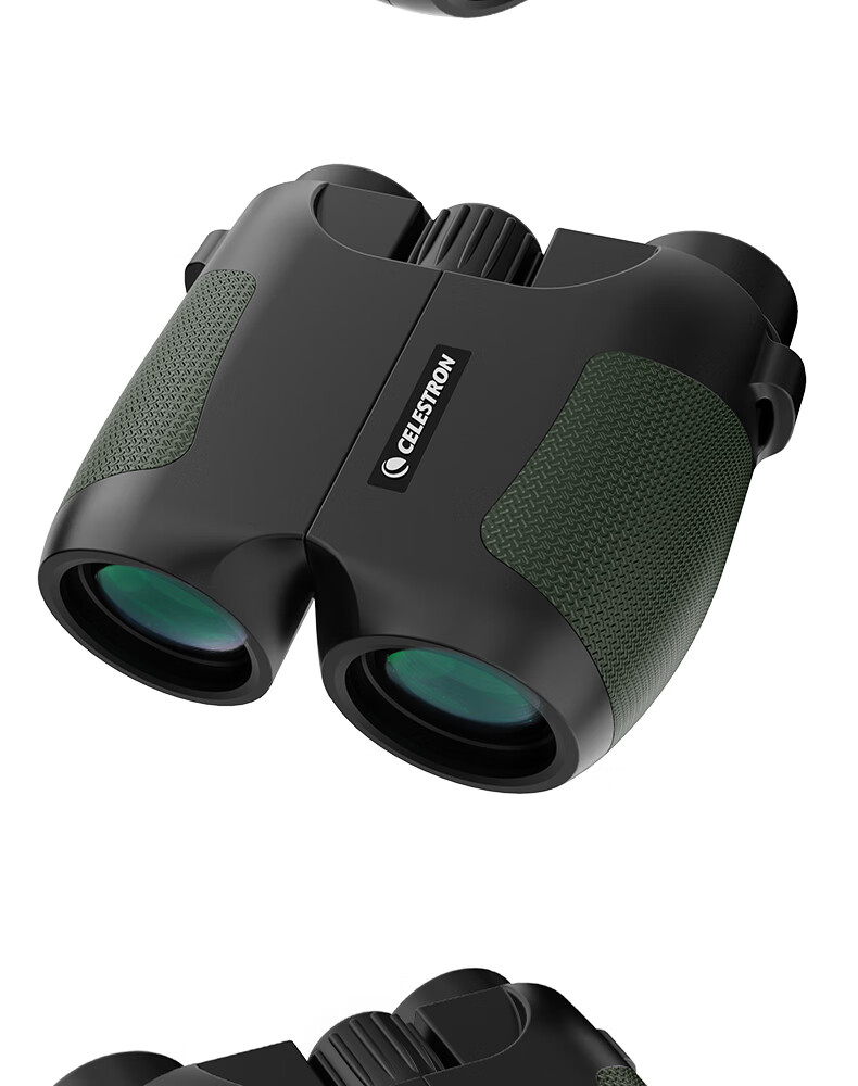 Celestron High-Definition 10X25 Paul Binoculars Orange for Concerts Theater Sports Outdoor Use with Phone Holder 15