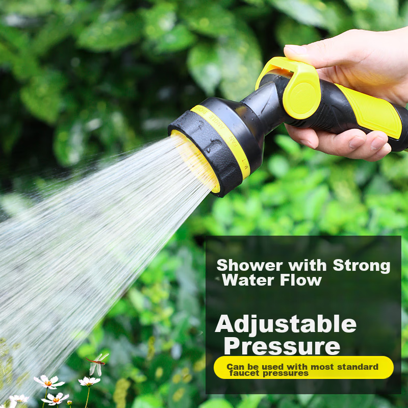 Yueye Watering Can, Watering Nozzle, Vegetable Irrigation Tool, Garden Watering Hose, Landscaping Sprinkler, Garden Agricultural Irrigation Spray Head, Household Multi-Functional High-Pressure Car Wash Water Gun, Single Water Gu