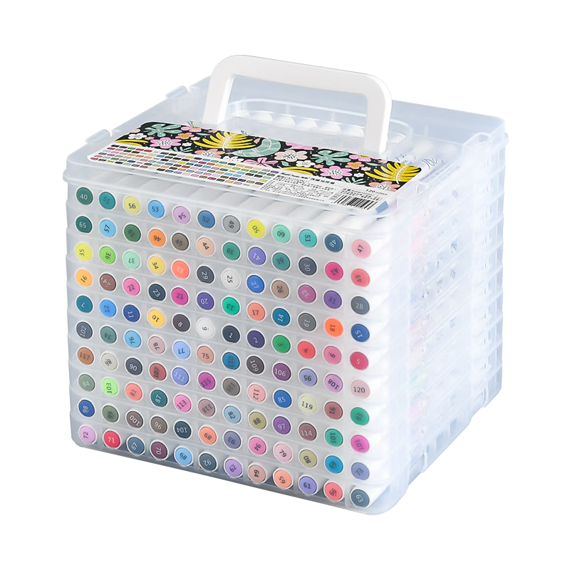 Touchcolor Acrylic Markers, Safe And Non-Toxic Children's Watercolor Pens, Opaque, Washable, Colored Pens for Kindergarten Art And Crafts, DIY Drawing Brushes, 120 Colors, Doodle And Marker Pens