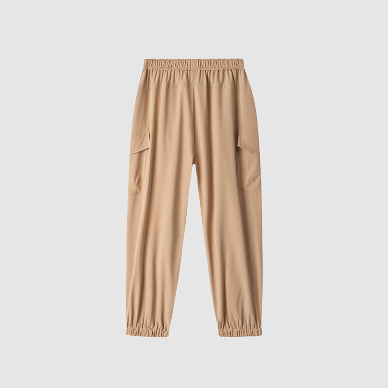 Annil Boys' Full Waist Woven Shorts, 2024 Autumn New Style, Cloud Mountain Coffee Color, Size 110