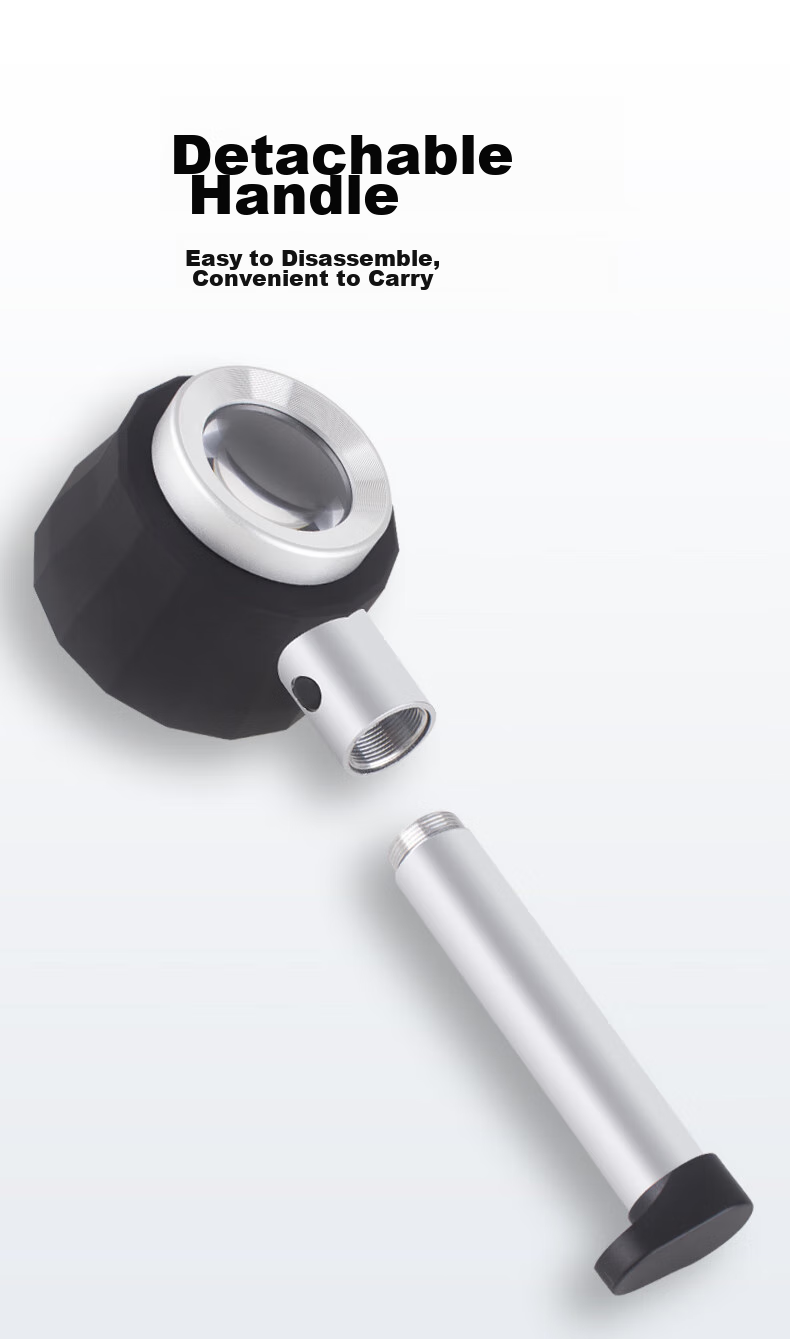 MIXOUT Large-Diameter Magnifying Glass with High Magnification, High-Definition Scale for Alcohol, Tobacco And Jewelry Inspection with LED And UV Light 10