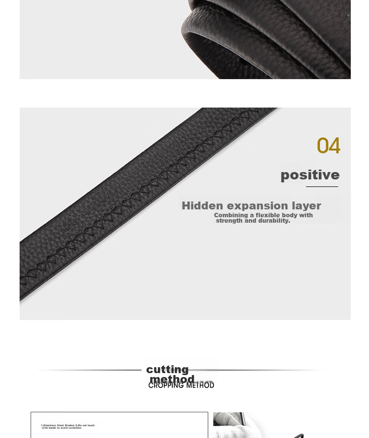 CROCODILE Belt, Fashionable Top-Grain Leather, Soft Women's Simple Pin Buckle Belt, Birthday Gift, 11430 Black, for Girlfriend 10