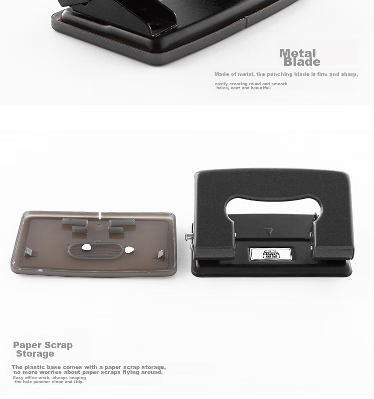 TIANSE Adjustable Four-Hole Puncher, Three-Hole Binder Paper Puncher, Adjustable Hole Spacing, A4 File Paper with Four Holes, Office Stationery, TS-1003 Black 5