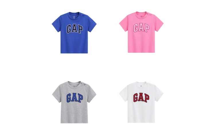 GAP [Same Style for Older And Younger Kids] Boys' Summer Moisture-Wicking Quick-Dry Short-Sleeve T-Shirt Children's Clothing 775228 6