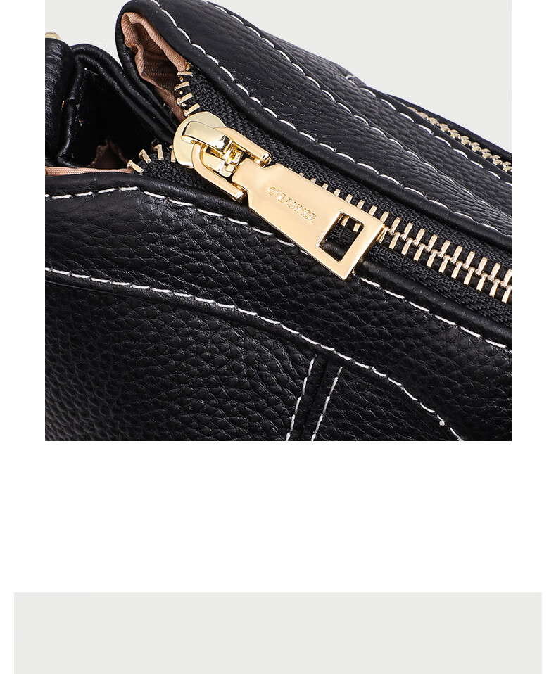 C.BANNER Top-Grain Leather Handbag, Women's Crossbody Bag, Middle-Aged Mom Underarm Bag, Brand Birthday Gift for Girlfriend on May 20 11