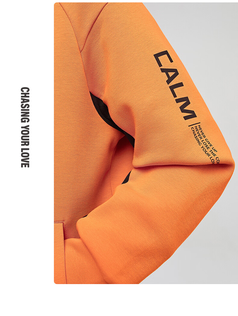 361° Children's Clothing, Boys' Hooded Knit Sports Jacket for Spring And Autumn, Orange, Size 150 9