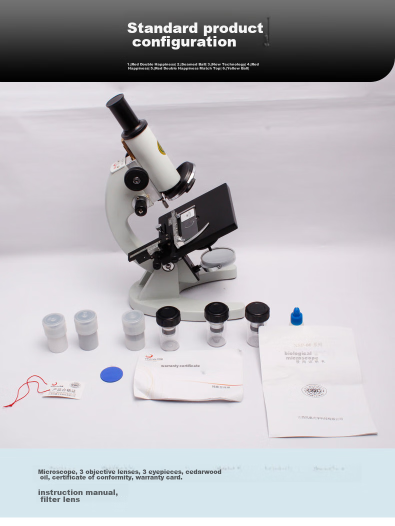 Phenix XSP-06 Practical Version High-Definition High-Magnification Biological Microscope for Students, Professionals, Livestock And Mite Detectio 9