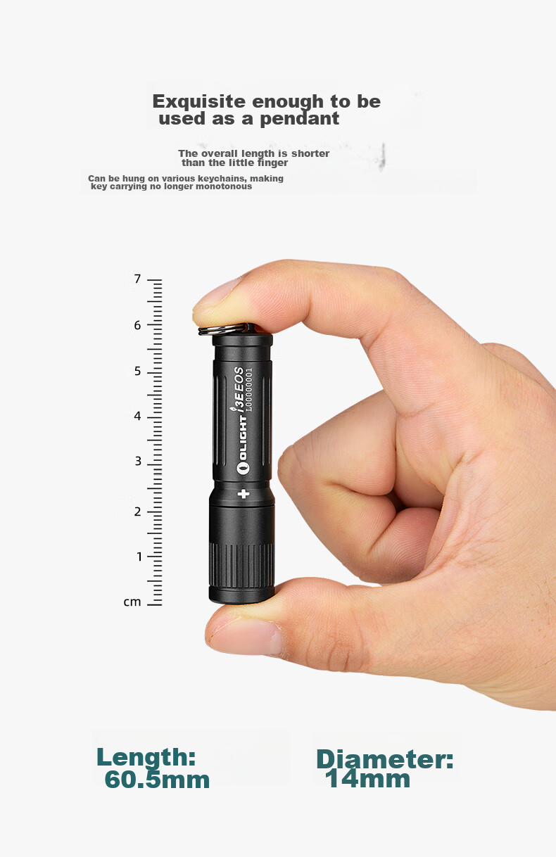 OLIGHT i3E Mini High Brightness Portable Waterproof Emergency Micro Keychain Flashlight Compact Outdoor Lighting 4