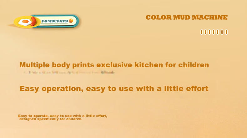 Deli Clay Machine, Burger Maker, Non-Clay Playdough for Children, Boys And Girls, Colorful Clay, Non-Toxic Toy for Kids, Birthday Gift 11