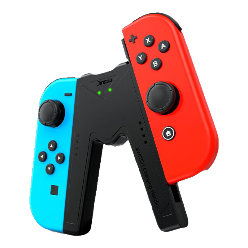 Jemdo Switch Joy-Con Controller Charging Grip Accessory, Play While Charging, Hand-Friendly, Compatible with Switch NS/OLED Models with And without Cases