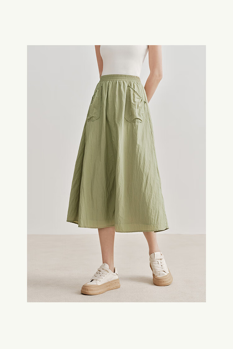 INMAN UPF100+ Sun Protection Shirt for Women, Summer Fashion Blouse Jacket, Bean Green Color, Size L 40
