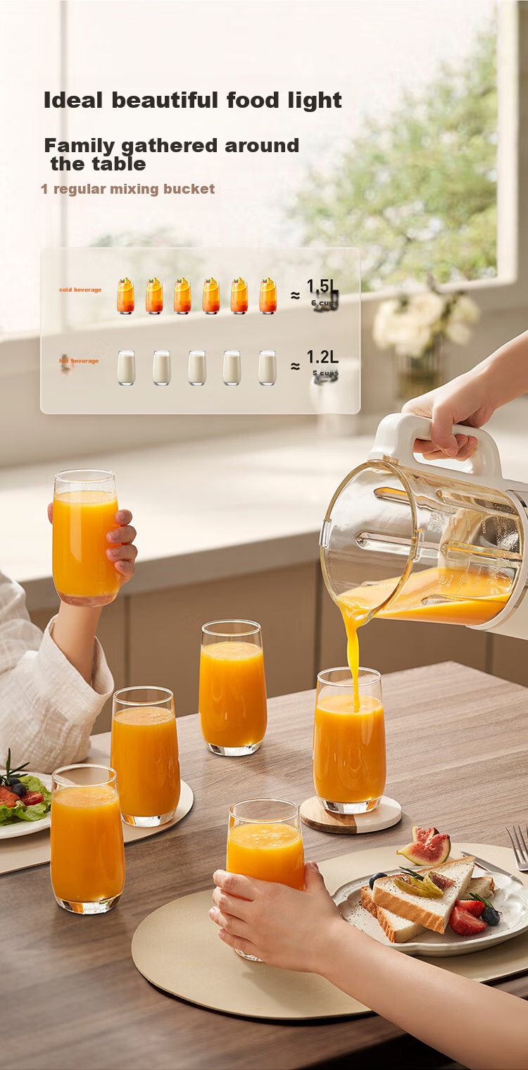 Joyoung High-Speed Blender, Home Use, Quiet Operation, Fully Automatic, Easy to Clean, 1.5L Capacity for Grains And Beans, Soy Milk Maker, P669 Model, Suitable for 2-4 People, with Subsidies 22