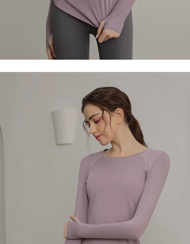 XUEXIMAN Yoga Wear for Women, Quick-Dry Sports Top, Slimming Long-Sleeve T-Shirt, Fitness Clothing, Running Professional Workout Wear, Autumn And Winter 14