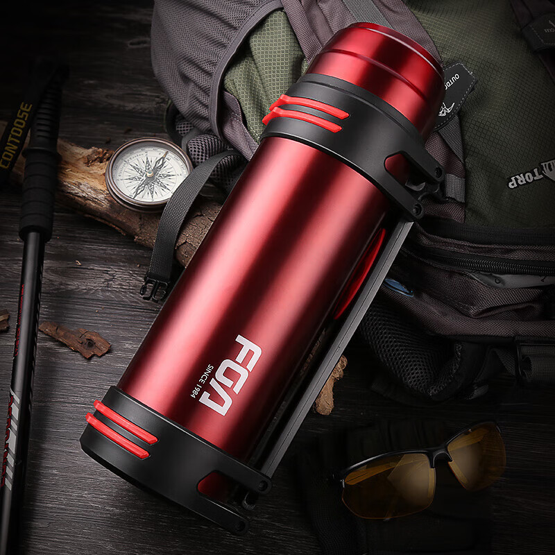 Fuguang Large Capacity Insulated Bottle, 304 Stainless Steel, Travel Camping Vacuum Insulated Water Bottle, Outdoor Thermos Flask