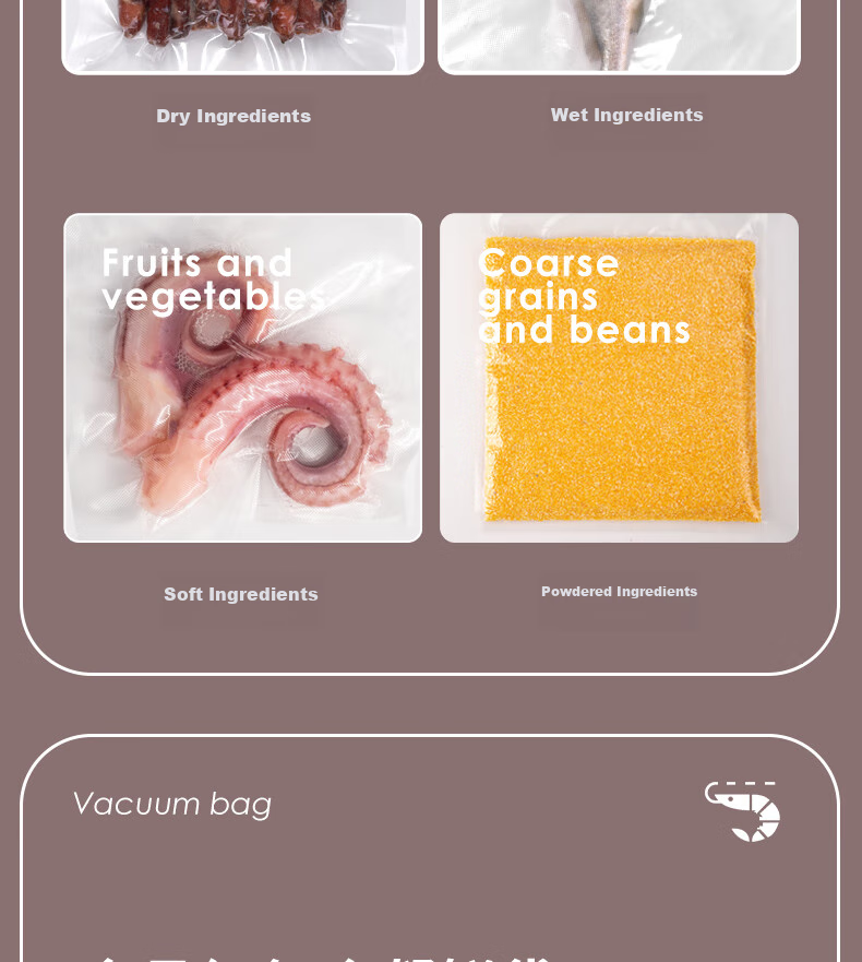 Deli Vacuum Sealing Machine, Food Preservation Packaging Machine for Home And Commercial Use, with Food Vacuum Sealing Bags, Safe Food Grade Material, 30*40CM/50 Pieces, Upgraded Version 14917 7