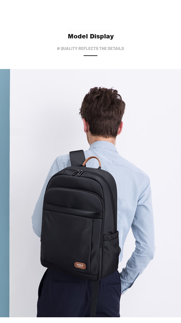 GOLF Laptop Backpack for Men, 15.6/16 Inch Notebook Bag, Contrasting Color Handheld Business Travel Schoolbag 21