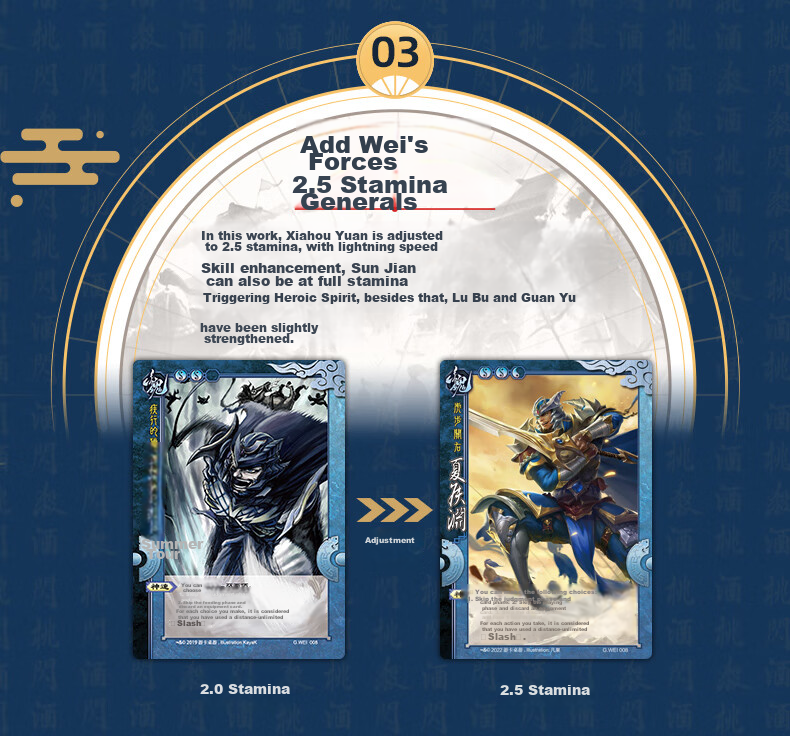 Three Kingdoms Kill: Yunqi Longxiang 3 - Wei Ang Longxing Card General Expansion Pack Board Game Multiplayer Party Game Supplement Pack 5