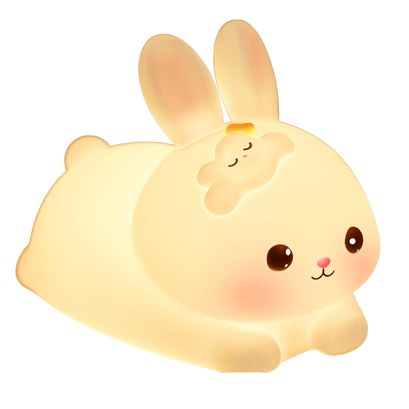 Xifeng Mid-Autumn Festival Gift, Smart Voice-Controlled Rabbit Night Light, Bedroom Sleep Lamp, Bedside Lamp, High Aesthetic Value, Gift for Wome