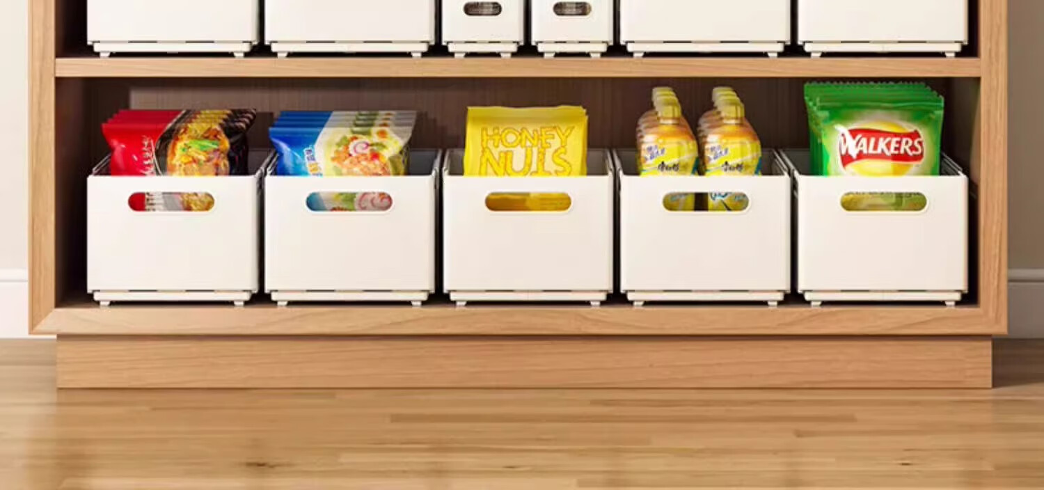 Jiadu Extendable Storage Box, Drawer-Style Desktop Snack Organizer, Kitchen Storage Container, Deep Cabinet Storage Box 8