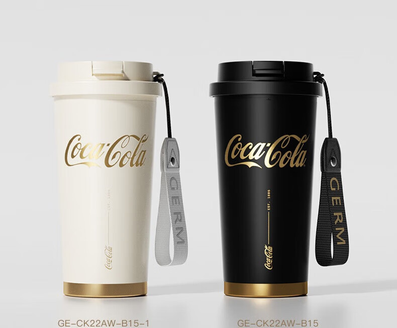 Germ Coca-Cola Collaboration Shining Insulated Water Bottle 500ml, Twilight Black, GE-CK22AW 14