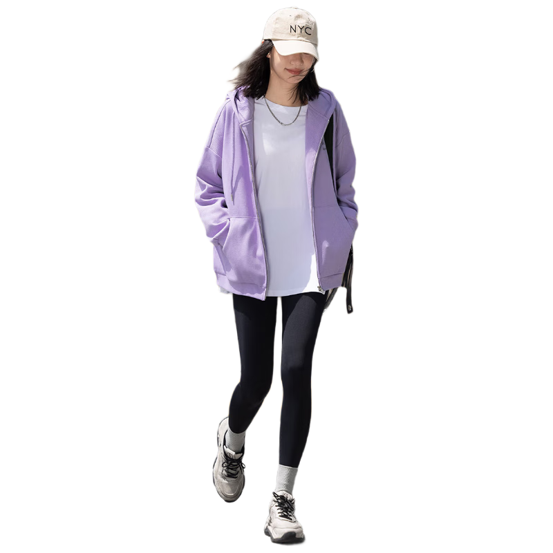 Dme Hoodie, Spring And Autumn Printed Hooded Sweatshirt with Drop Shoulder Sleeves And Kangaroo Pocket Decoration for Wome