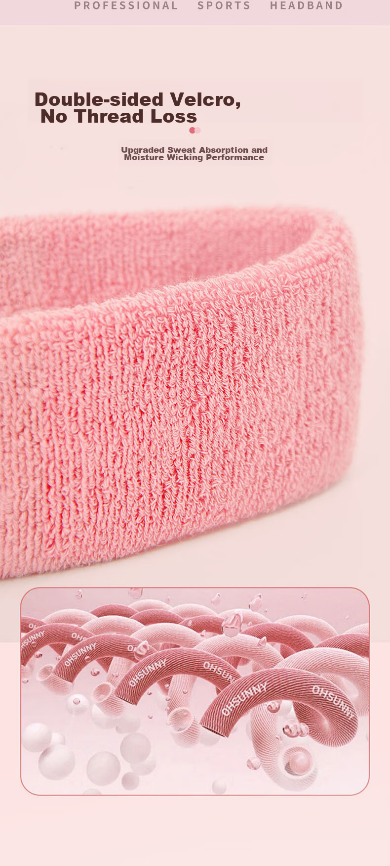 Li-Ning Sports Headband for Men And Women, Sweat-Absorbing Sweat-Wicking Headband for Running, Yoga, Dance, Basketball Hair Tie Headband 7