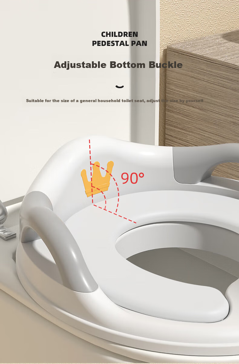 DOCTOR MA Children's Toilet Seat, Potty Training Aid for Boys And Girls, Baby Toilet Pad, Infant Potty Chair, Kids' Urinal, White, LK2001 5