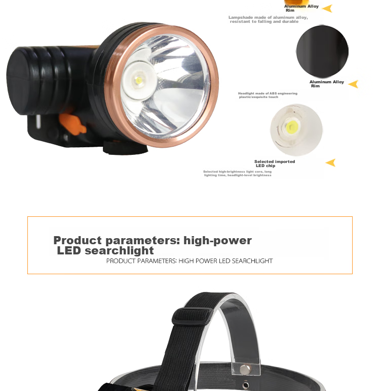 LiangZhiyou LED-5211 Lithium Battery Mini Rechargeable Headlamp, High-Intensity Long-Range Head-Mounted Mining Lamp Fishing Light 10