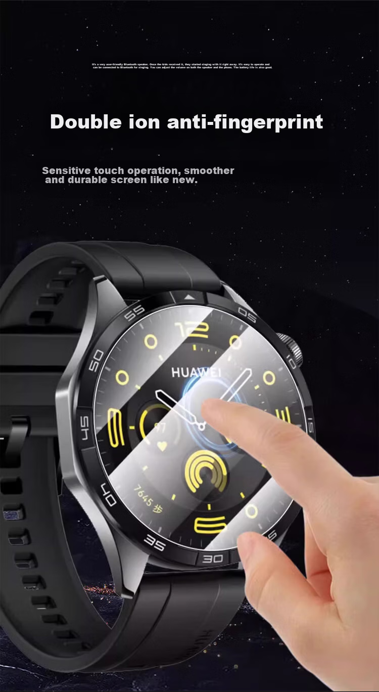 Stiger [3-Pack Premium] Screen Protector for Huawei GT5, Tempered Glass Film for Watch GT5 Case, Full Coverage High Definition Anti-Drop Fingerprint-Resistant Protective Film for 41mm Watch Face 13