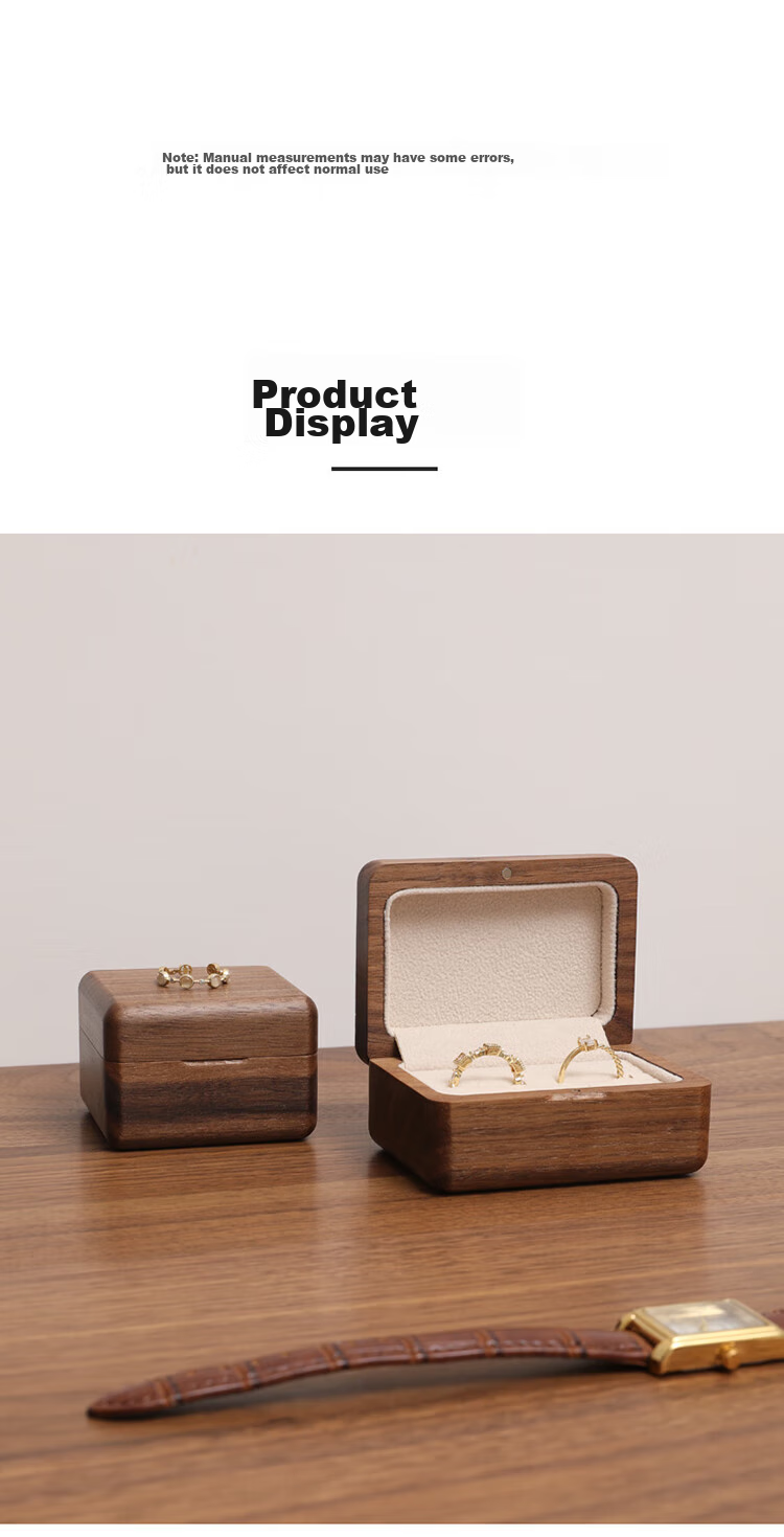 Fanyejia Vintage Jewelry Storage Box, High-Quality Cork, Compact And Portable, for Travel Earrings, Rings, Bracelets, Accessories, 520 Gift 27