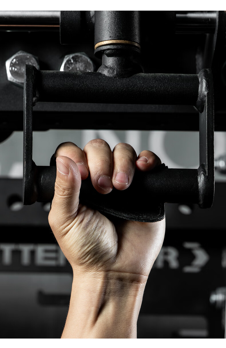 FITTER GEAR Fitness Gloves for Men, Single Bar Equipment Training, Weightlifting Cowhide Grip Assistance Band, Anti-Slip Palm Protection, Callus Preventio 8