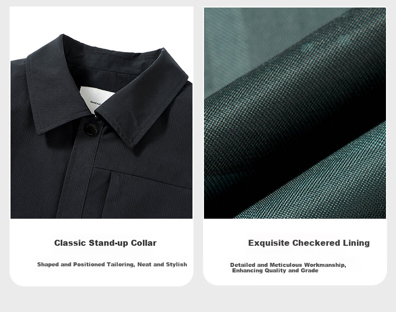 DANCING WOLVES [Delicate Lining] Workwear-Style Lapel Jacket, Autumn And Winter, Easy-Care Business Style, Commuter Men's Jacket 8
