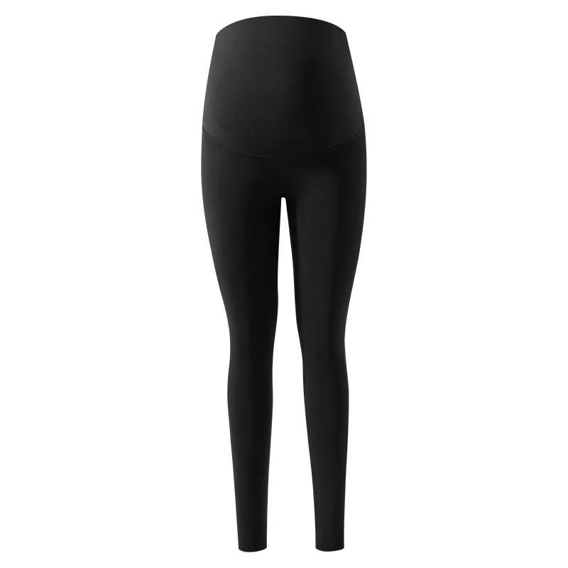 EMXEE (EMXEE) New Camellia Oil Maternity Shark Leggings, Maternity Wear, All-Season New Style, Maternity Wear, Yoga Pants for Outdoor Wear, Slimming Effect, Black XL