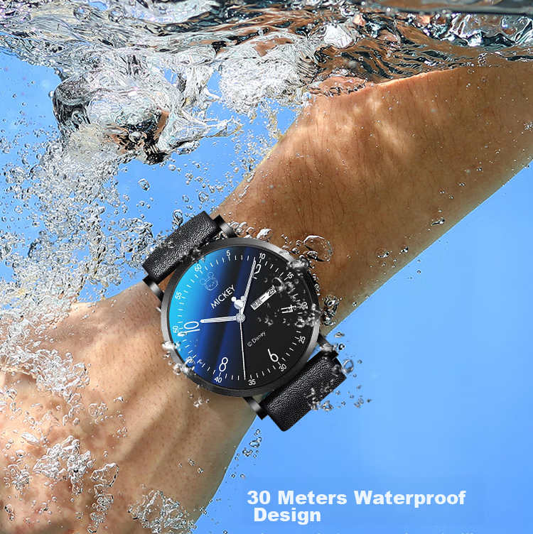 Disney Student Watch for Men, Simple Waterproof Dual Calendar Quartz Watch, Suitable for Middle And High School Students, Teenagers, Silent Exam-Specific Watch 7