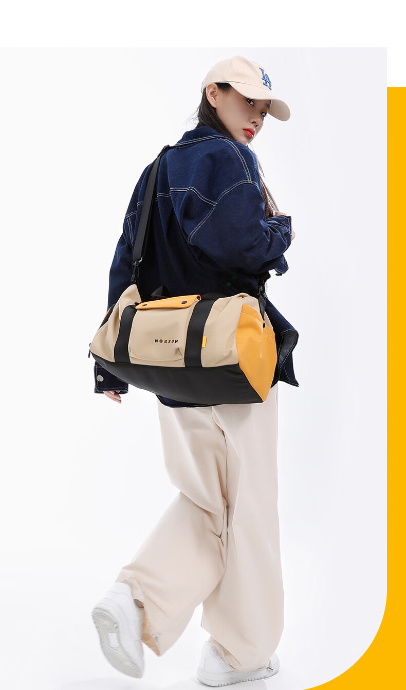 NOXXON Dry-Wet Separation Sports Fitness Bag for Women, Short-Trip Travel Bag, Casual Crossbody Large Capacity Swimming Yoga Bag 14