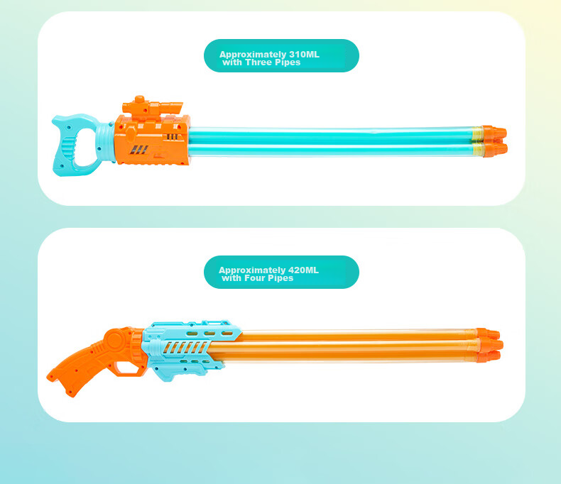 Babamama Water Gun, Children's Water Gun, Water Play Toy, Pull-Type Water Cannon, Squirt Gun, Spray And Suction Long Water Gun, Water Fight Equipment for Rafting 6