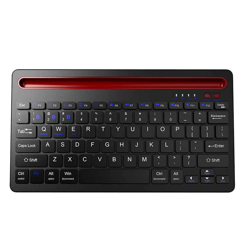 BIAZE Compatible with IPad/Xiaomi/Huawei/Honor/Lenovo Office Tablets, Universal Apple Three-Mode Keyboard, Multifunctional Wireless/Bluetooth Dual-Mode Switchable Keyboard PB554